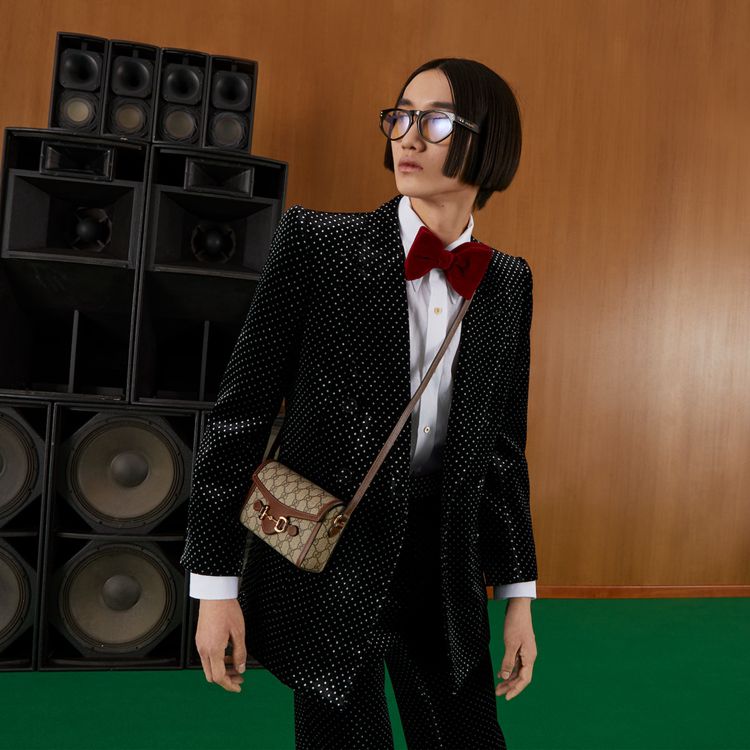 699296.92TCG.8563.003.100.0000.Light Gucci Horsebit 1955 mini bag
